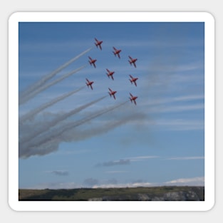 Red Arrows Diamond 9 Sticker